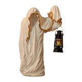 Maxbell Hell Mailman Lantern Ornament Realistic Ghost Statue for Bedroom Lawn Home White