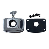 Maxbell Tom Cymbal Holder Clamp Metal Sturdy Instrument Parts Drum Holder Base Plate 5cmx9cm