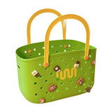 Maxbell Beach Bag Waterproof Multipurpose Stylish Portable Top Handle Pouch Tote Bag Green