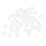 Maxbell Maxbell Set of 100 Rubber Dart O-Rings Dart Washers White - Keep Shafts Tight