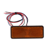 Maxbell 2xLED Reflector Brake Light Turn Signal Warning Lamp for Car Motorcycle Yellow