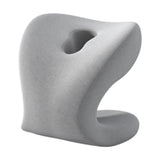 Maxbell Neck Support for Office Chair Washable Skin Friendly Breathable Neck Cushion Light Gray