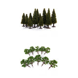 Maxbell 15pc Boxed Model Cedar Trees Train Railway Scenery Layout +10pc 3.1"- 3.9" Trees