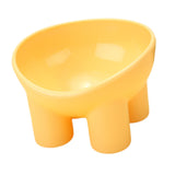Maxbell Raised Cat Bowl Protect Pet's Spine Non Slip Pet Feeding Dish Food Container yellow