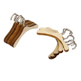 Maxbell 10x10Pcs 1/6 BJD Clothing Rack Wooden Hanger Metal Hooks Closet Accessories