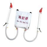 Maxbell Back Carrying Woven Bag Manual Fertilizer Spreader Labor Saving Two PVC Handle