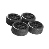 Maxbell 4 Pieces 1/7 RC Car Tires RC Car Parts Higt Performance Flat Run Wheel Truck