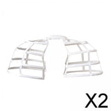 Maxbell 2xHoop Skirt Bilateral Petticoat Crinoline Underskirt Pannier for Gown Wedding