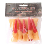 Maxbell 10Pcs Witch Nails Fingernails Long Witch Fingers for Dress up Stage Show Bar 2cmx9cm