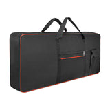 Maxbell 61Key Keyboard Bag Padded Electric Piano Case for Concert School Performance Red