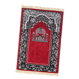 Maxbell Prayer Rug Rectangle Unique Portable Islamic Gift for Meditation Travel Kids Red