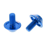 Maxbell Aluminum Alloy Bike Water Bottle Cage Bolt Holder Socket Screw M5x10mm Blue - Aladdin Shoppers