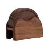Maxbell 6 Pieces Wood Coaster Cup Mat Creative for Dinnerware Restaurant Living Room