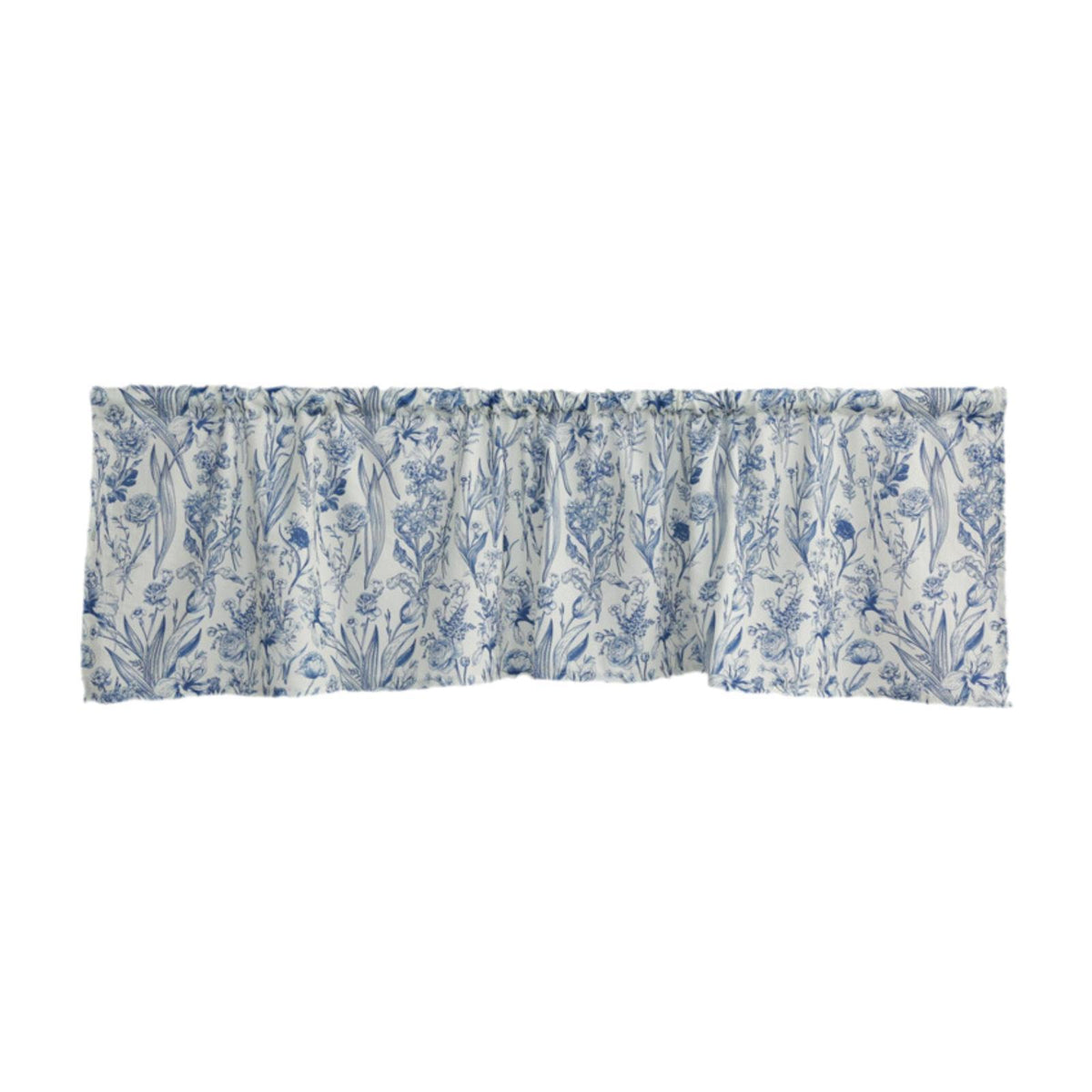 Maxbell Half Curtain Vintage Floral Pattern Window Screen Rustic Rod Pocket Curtains