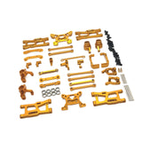 Maxbell RC Front Rear Arm Steering Cups Linkage Rod for 1:14 Scale RC 144018 Vehicle gold