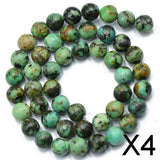 Maxbell 4x8mm Natural African Turquoise Jewelry Making loose gemstone beads strand 15