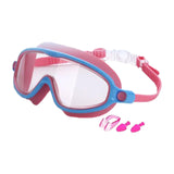Maxbell Kids Swim Goggles Wide Vision Swim Glasses for Boys Girls Beach Water Sports Pink Blue