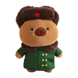 Maxbell Capybara Stuffed Toy Kids Room Decor Soft Hat for Family Birthday Gifts brown and S