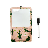 Maxbell Magnetic Storage Pocket with Message Board for Fridge Whiteboard Home School pink