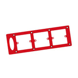 Maxbell 86 Type Wire Box Template Three Hole Sturdy for Electrician Work Socket Base Red Inner Size 5 cm