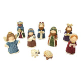 Maxbell Statue Baby Jesus Christ Birth Figurine Religious Manger Christmas Decors