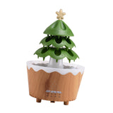 Christmas Tree Humidifier Christmas Gift Aroma Diffuser for Living Room Yoga Brown