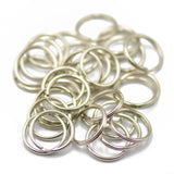 Maxbell 3x50pcs Stainless Steel Split Key Rings Bulk for Keychain and Crafts 18mm