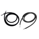 Maxbell 2pcs Women 3mm Black Rubber Cord Chain Choker Necklace 20/16" Steel Clasp