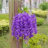 Maxbell 2Pcs Bunch Silk Hanging Plants Artificial Lilac Flower Garland Decor Violet