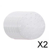 Maxbell 2xAir Fryer Lining Paper 100 Pack Perforated Parchment Steam Paper Round 20cm