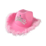 Maxbell Cowgirl Hat Western Cowboy Hat for Costumes Music Festival Concerts Birthday Pink