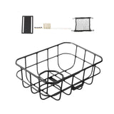 Maxbell Front Bike Basket Carrier Panniers Aluminum Alloy Detachable Bike Cargo Rack Black Screws