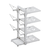 Maxbell Adjustable Pot Pan Organizer Rack 4 Tiers Pot Storage Rack for Baking Sheets
