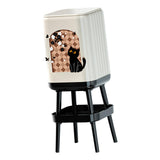 Maxbell Trash Can High Foot Simplistic Waste Paper Bucket for Dresser Office Kitchen Style B