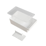 Maxbell Butter Dish with Lid Easy Clean Butter Container for Biscuits Butter Kitchen S