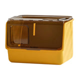 Maxbell Enclosed and Covered Cat Toilet Cat Litter Tray Bedpan Hooded Cat Litter Box Yellow