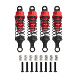 Maxbell 4 Pieces Hydraulic Shock Absorbers for RC Car Dampers Set for MN82 MN168 B14 Red