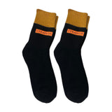 Maxbell Thick Warm Socks Adults Novelty Athletic Breathable Festival Cozy Crew Socks Length 28cm Black
