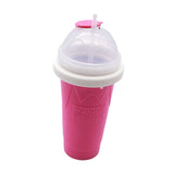 Maxbell Ice Slush Cup Homemade Fast Cooling Creative Milk and Ice Cream Make Holiday Rose Red