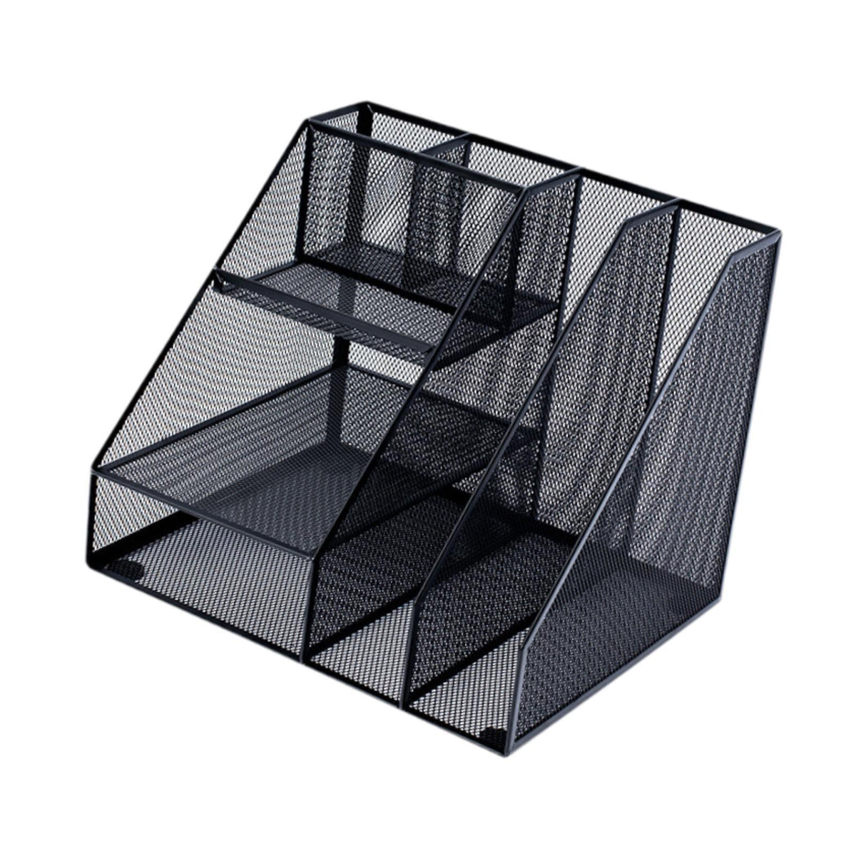 Maxbell Desktop File Organizer Hollow Document Magazine Rack for Home Office Desktop Style A