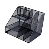 Maxbell Desktop File Organizer Hollow Document Magazine Rack for Home Office Desktop Style A