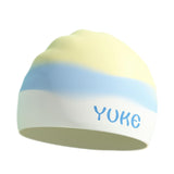 Maxbell Kids Swim Cap for Long Hair Swimming Hat for Swimming Pool Diving Snorkeling Yellow Blue