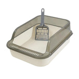 Maxbell Cat Litter Box Container Bedpan Heighten Sand Basin Sandbox Kitty Litter Pan