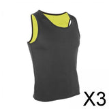 Maxbell 3xMens Sport Sauna Vest Sweat Shirt Body Shaper Fat Burner Waist Trainer 5XL