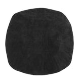 Velvet Stretch Chair Seat Cover Protector Office Chair Slipcover Black