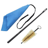 Maxbell 3Pcs Clarinet Flute Cleaner Cleaning Tool Accessory Multifunctional Portable Blue