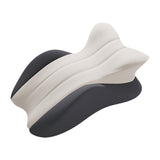 Maxbell Memory Cotton Bed Wedge Pillow Ergonomic Design for Apartment Dorm Men Women Dark Gray Light Gray