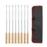 Maxbell Maxbell 8x Metal Skewers for Grilling BBQ Barbecue Sticks for Chicken Prawn Grilling