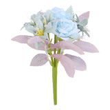 Maxbell Artificial Flowers Flower Arrangement DIY Bathroom Fake Long Stem Fake Roses Blue