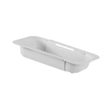 Maxbell Extendable Colander Strainer Sink Colander Strainer Basket for Fruits Dishes White L